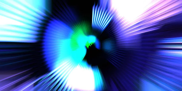 Motion Konceptuell Tapet Grafisk Digital Illustration Glödande Neon Roterande Ljus — Stockfoto