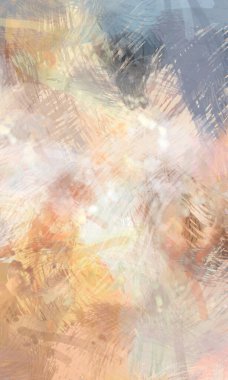 Soyut arkaplanda pürüzlü fırça darbeleri. Fırça boyası. Renkli boya darbeleri. Eşsiz duvar sanatı. Tuvaldeki modern sanat. Renkli çağdaş sanat eserleri.