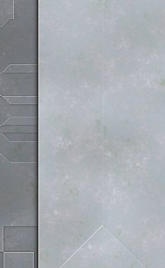 Katmanlı paneller. Fütürist soyut duvar kağıdı. Geometrik teknolojik yansıtıcı arka plan 3D metalik doku. Uzay gemisi desen yüzeyi.