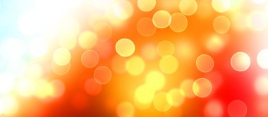 Kavramsal ışıklar duvar kağıdı. Güzel soyut çok renkli bokeh çemberleri parçacıklarla çevrili. Metninizi veya başlığınızı göstermek için boşluk ile odaklanmış olmayan canlı illüstrasyon. 