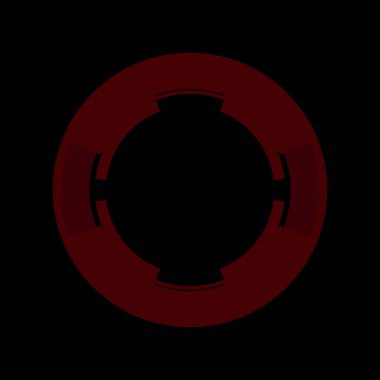 Fütürist dairesel gövde arayüzü elementi. Soyut çember geometrik arkaplan. Dijital teknolojinin grafiksel çizimi.