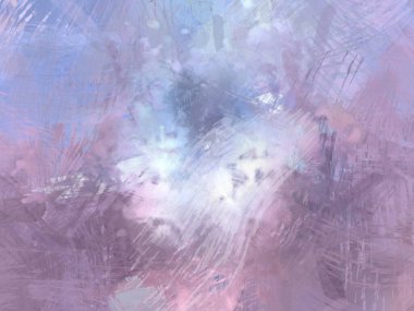 Soyut arkaplanda pürüzlü fırça darbeleri. Fırça boyası. Renkli boya darbeleri. Eşsiz duvar sanatı. Tuvaldeki modern sanat. Renkli çağdaş sanat eserleri.