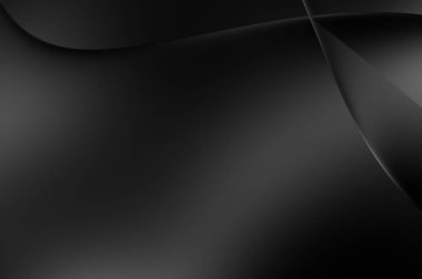 Web sitesi, poster, marka kimliği, broşür, sunum şablonu için lüks koyu bir arka plan. Dalgalı şekilli kaliteli tasarım. Dalgalanmalı soyut arkaplan. Pankart veya kapak tasarımı için dekorasyon.