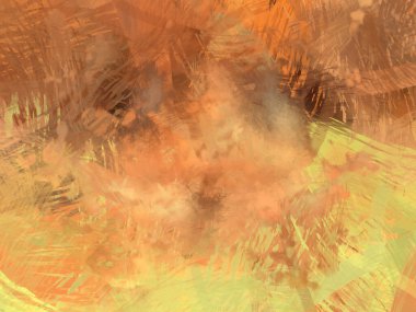 Soyut arkaplanda pürüzlü fırça darbeleri. Fırça boyası. Renkli boya darbeleri. Eşsiz duvar sanatı. Tuvaldeki modern sanat. Renkli çağdaş sanat eserleri.