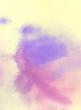 Modern fırça darbeleri. Poster, duvar sanatı, afiş, kart, kitap kapağı veya ambalaj için rahatlatıcı kompozisyonun yumuşak renkli çizimi. Pastel renklerle suluboya. 