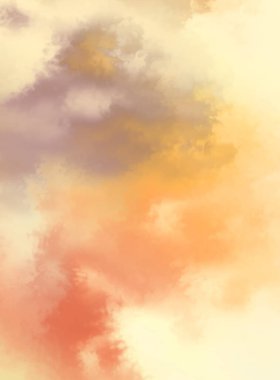 Modern fırça darbeleri. Poster, duvar sanatı, afiş, kart, kitap kapağı veya ambalaj için rahatlatıcı kompozisyonun yumuşak renkli çizimi. Pastel renklerle suluboya. 