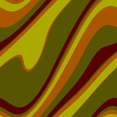 Renkli, dikişsiz şerit deseni. Soyut yüzey arkaplanı. Renkli duvar kağıtları. Retro parlak minimalist malzeme. Tekstil baskısı. Dekoratif motif.