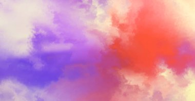 Modern fırça darbeleri. Poster, duvar sanatı, afiş, kart, kitap kapağı veya ambalaj için rahatlatıcı kompozisyonun yumuşak renkli çizimi. Pastel renklerle suluboya. 