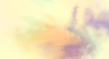 Modern fırça darbeleri. Poster, duvar sanatı, afiş, kart, kitap kapağı veya ambalaj için rahatlatıcı kompozisyonun yumuşak renkli çizimi. Pastel renklerle suluboya. 