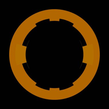 Fütürist dairesel gövde arayüzü elementi. Soyut çember geometrik arkaplan. Dijital teknolojinin grafiksel çizimi.