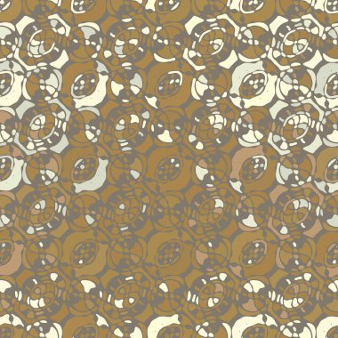 Yaratıcı karalama sanatı farklı şekil ve dokulara sahip kusursuz desen. Kolaj. Sanatsal arka plan. Soyut duvar kağıdı. Dekoratif hippi fayansları.