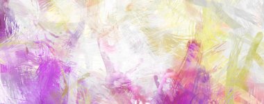 Soyut arkaplanda pürüzlü fırça darbeleri. Fırça boyası. Renkli boya darbeleri. Eşsiz duvar sanatı. Tuvaldeki modern sanat. Renkli çağdaş sanat eserleri.