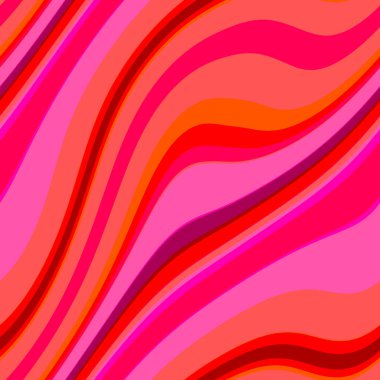 Renkli, dikişsiz şerit deseni. Soyut yüzey arkaplanı. Renkli duvar kağıtları. Retro parlak minimalist malzeme. Tekstil baskısı. Dekoratif motif.