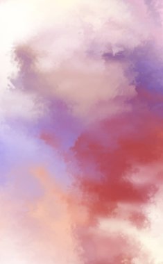 Modern fırça darbeleri. Poster, duvar sanatı, afiş, kart, kitap kapağı veya ambalaj için rahatlatıcı kompozisyonun yumuşak renkli çizimi. Pastel renklerle suluboya. 