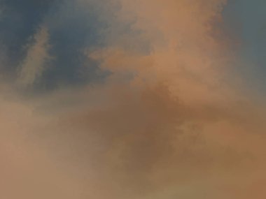 Modern fırça darbeleri. Poster, duvar sanatı, afiş, kart, kitap kapağı veya ambalaj için rahatlatıcı kompozisyonun yumuşak renkli çizimi. Pastel renklerle suluboya. 