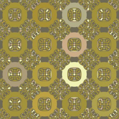 Soyut duvar kağıdı. Dekoratif hippi fayansları. Sanatsal arka plan. Yaratıcı karalama sanatı farklı şekil ve dokulara sahip kusursuz desen. Kolaj.