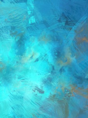 Soyut arkaplanda pürüzlü fırça darbeleri. Fırça boyası. Renkli boya darbeleri. Eşsiz duvar sanatı. Tuvaldeki modern sanat. Renkli çağdaş sanat eserleri.