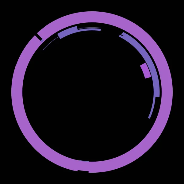 Футуристичний Елемент Кругового Інтерфейсу Абстрактне Коло Геометричного Фону Графічна Ілюстрація — стокове фото