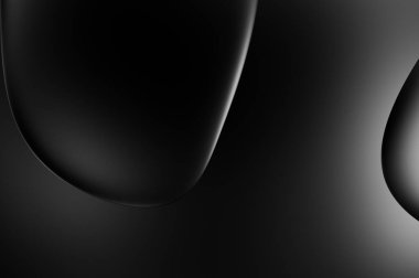 Web sitesi, poster, marka kimliği, broşür, sunum şablonu için lüks koyu bir arka plan. Dalgalı şekilli kaliteli tasarım. Dalgalanmalı soyut arkaplan. Pankart veya kapak tasarımı için dekorasyon.