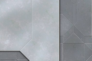 Katmanlı paneller. Fütürist soyut duvar kağıdı. Geometrik teknolojik yansıtıcı arka plan 3D metalik doku. Uzay gemisi desen yüzeyi.