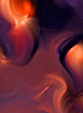 Hareketli girdapların soyut çizimi. Titreşimli renkli kıvrımların dönen akışı. Kıvrımlı ve kıvrımlı arka plan ve çizgiler. Garip duvar kâğıdı tasarımı. Dalgalanma arkaplanı.