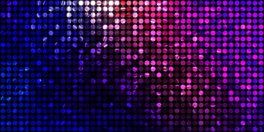 Parlayan ışıklar siyah arka planda parti izleri. Sahne veya stadyum ışıklarının dijital illüstrasyonu. Parlak desenli duvar kağıdı. Sahne ışıkları ile renkli ışıkların ihtişamlı arkaplanı.