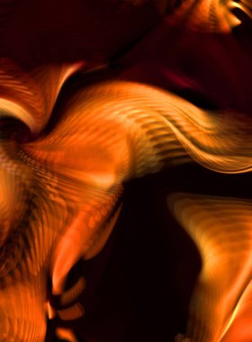 Hareketli girdapların soyut çizimi. Titreşimli renkli kıvrımların dönen akışı. Kıvrımlı ve kıvrımlı arka plan ve çizgiler. Garip duvar kâğıdı tasarımı. Dalgalanma arkaplanı.