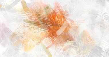 Soyut arkaplanda pürüzlü fırça darbeleri. Fırça boyası. Renkli boya darbeleri. Eşsiz duvar sanatı. Tuvaldeki modern sanat. Renkli çağdaş sanat eserleri.