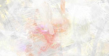 Soyut arkaplanda pürüzlü fırça darbeleri. Fırça boyası. Renkli boya darbeleri. Eşsiz duvar sanatı. Tuvaldeki modern sanat. Renkli çağdaş sanat eserleri.