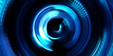 Fotoğraf makinesi konsepti. Soyut arkaplan. Dönen ışık ışınları. Hareketli kavramsal duvar kağıdı. Grafik dijital illüstrasyon. Parlayan neon ışıkları. Parlak sunum tasarım şablonu.