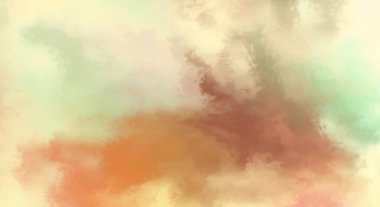 Modern fırça darbeleri. Poster, duvar sanatı, afiş, kart, kitap kapağı veya ambalaj için rahatlatıcı kompozisyonun yumuşak renkli çizimi. Pastel renklerle suluboya. 