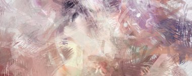 Soyut arkaplanda pürüzlü fırça darbeleri. Fırça boyası. Renkli boya darbeleri. Eşsiz duvar sanatı. Tuvaldeki modern sanat. Renkli çağdaş sanat eserleri.