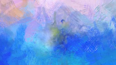 Soyut arkaplanda pürüzlü fırça darbeleri. Fırça boyası. Renkli boya darbeleri. Eşsiz duvar sanatı. Tuvaldeki modern sanat. Renkli çağdaş sanat eserleri.