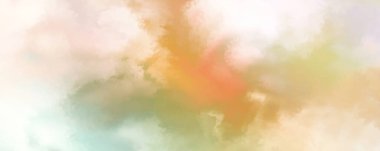 Modern fırça darbeleri. Poster, duvar sanatı, afiş, kart, kitap kapağı veya ambalaj için rahatlatıcı kompozisyonun yumuşak renkli çizimi. Pastel renklerle suluboya. 