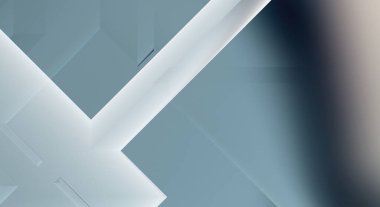 Geometrik dinamik şekiller. Gölgeli teknoloji dijital şablonu ve gradyan arka planda ışıklar. Modern basit geometrik renk gradyanı soyut arkaplan. 3B illüstrasyon. 