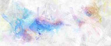 Soyut arkaplanda pürüzlü fırça darbeleri. Fırça boyası. Renkli boya darbeleri. Eşsiz duvar sanatı. Tuvaldeki modern sanat. Renkli çağdaş sanat eserleri.