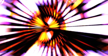 Siyah arkaplanda dönen ışık gösterisi. Lüks çizgiler. Parlak kıvrımlı duvar kağıdı. Uzay tüneli. Dönen ışık çemberi ya da maytap izi. Parlak konsept çizimi.