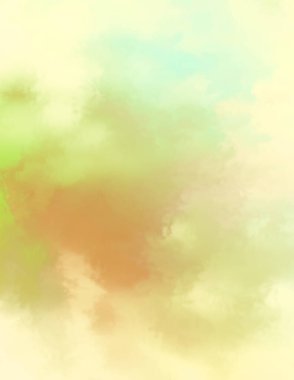 Modern fırça darbeleri. Poster, duvar sanatı, afiş, kart, kitap kapağı veya ambalaj için rahatlatıcı kompozisyonun yumuşak renkli çizimi. Pastel renklerle suluboya. 