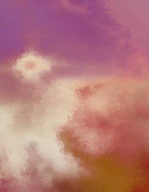 Modern fırça darbeleri. Poster, duvar sanatı, afiş, kart, kitap kapağı veya ambalaj için rahatlatıcı kompozisyonun yumuşak renkli çizimi. Pastel renklerle suluboya. 