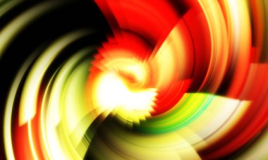 Dönen Işık gösterisi arka planı. Canlı renklerle donatılmış ruhani enerji girdabı. Renkli canlı hareket çizimi. Tanıtım geçmişi. Kutlama grafiği.