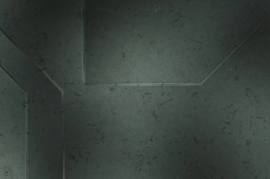 Çukur SciFi panelleri duvar. Üç boyutlu illüstrasyon. Gelecekçi kavramsal tasarım arka planı. Uzay gemisi desenli duvar kağıdı. Fırçalanmış teknoloji desen yüzeyi. 