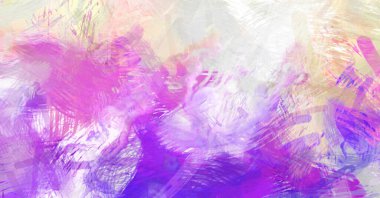 Soyut arkaplanda pürüzlü fırça darbeleri. Fırça boyası. Renkli boya darbeleri. Eşsiz duvar sanatı. Tuvaldeki modern sanat. Renkli çağdaş sanat eserleri.