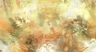 Soyut arkaplanda pürüzlü fırça darbeleri. Fırça boyası. Renkli boya darbeleri. Eşsiz duvar sanatı. Tuvaldeki modern sanat. Renkli çağdaş sanat eserleri.