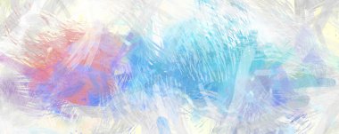 Soyut arkaplanda pürüzlü fırça darbeleri. Fırça boyası. Renkli boya darbeleri. Eşsiz duvar sanatı. Tuvaldeki modern sanat. Renkli çağdaş sanat eserleri.