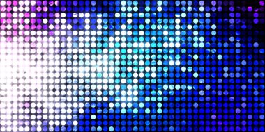 Parlayan ışıklar siyah arka planda parti izleri. Sahne veya stadyum ışıklarının dijital illüstrasyonu. Parlak desenli duvar kağıdı. Sahne ışıkları ile renkli ışıkların ihtişamlı arkaplanı.