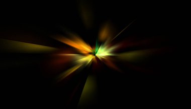 Parlayan yıldızın patlaması. Dinamik renkli arkaplan resmi. Parıldayan ışıklar duvar kağıdı. Tasarımınız için canlı şablon.