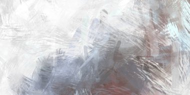 Soyut arkaplanda pürüzlü fırça darbeleri. Fırça boyası. Renkli boya darbeleri. Eşsiz duvar sanatı. Tuvaldeki modern sanat. Renkli çağdaş sanat eserleri.