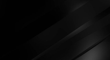 Geometrik katmanlı 3 boyutlu siyah arkaplan. Soyut koyu fütüristik duvar kağıdı. Zarif, parlak çizgili arka plan. Poster, broşür, sunum ve web sitesi için geometrik şablon tasarımı.
