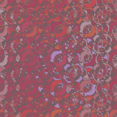 Yaratıcı karalama sanatı farklı şekil ve dokulara sahip kusursuz desen. Kolaj. Sanatsal arka plan. Soyut duvar kağıdı. Dekoratif hippi fayansları.