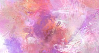 Soyut arkaplanda pürüzlü fırça darbeleri. Fırça boyası. Renkli boya darbeleri. Eşsiz duvar sanatı. Tuvaldeki modern sanat. Renkli çağdaş sanat eserleri.